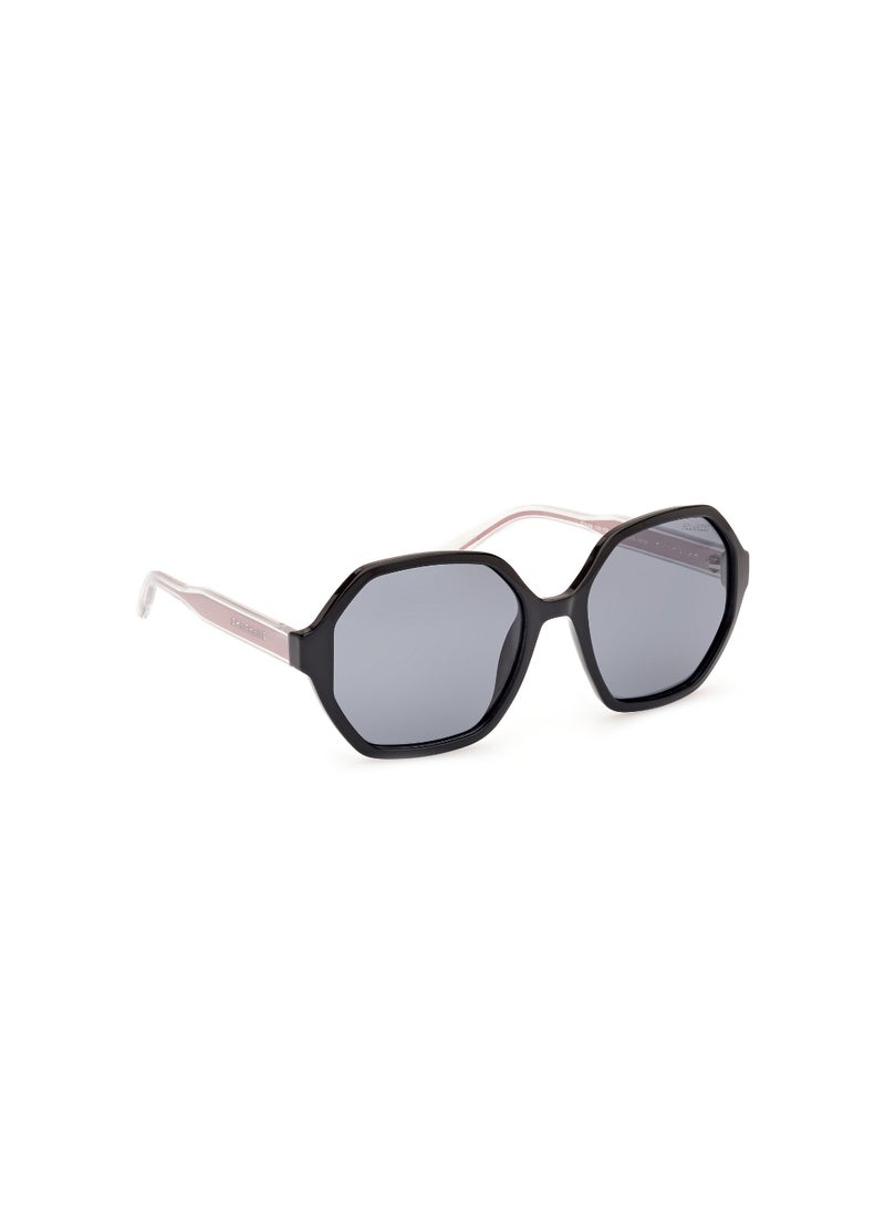 SKECHERS Women's Sunglasses SE635801D57 Lens Size: 57 Millimeter - Shiny Black - Image 3